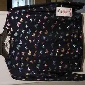 Trixxi Girl Size XL. Top and Short set. Shiny Butterflys  NWT.